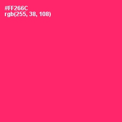 #FF266C - Radical Red Color Image