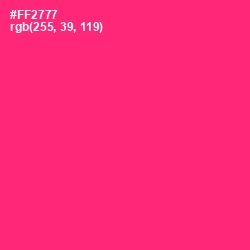 #FF2777 - Radical Red Color Image