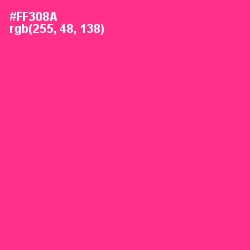 #FF308A - Wild Strawberry Color Image