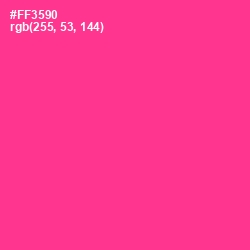 #FF3590 - Wild Strawberry Color Image