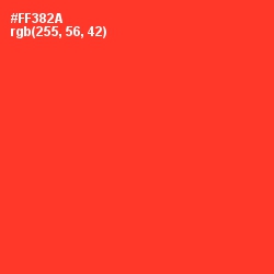 #FF382A - Red Orange Color Image