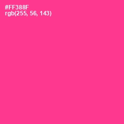 #FF388F - Wild Strawberry Color Image