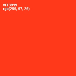 #FF3919 - Scarlet Color Image