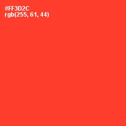 #FF3D2C - Red Orange Color Image