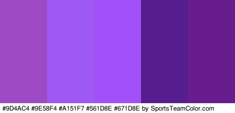 #9D4AC4 #9E58F4 #A151F7 #561D8E #671D8E Colors