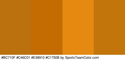 #BC710F #C46C01 #E58910 #C1750B Colors