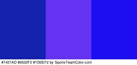 #1421AD #6532F2 #1D0EF2 Colors