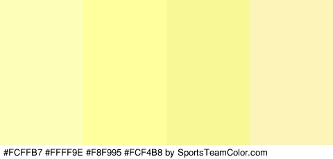 #FCFFB7 #FFFF9E #F8F995 #FCF4B8 Colors