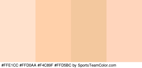 #FFE1CC #FFD0AA #F4C89F #FFD5BC Colors