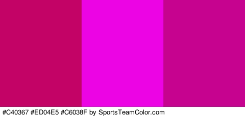 #C40367 #ED04E5 #C6038F Colors