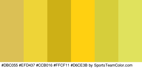 #DBC055 #EFD437 #CCB016 #FFCF11 #D6CE3B #E0E25D Colors