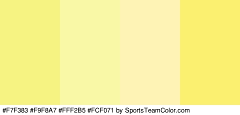 #F7F383 #F9F8A7 #FFF2B5 #FCF071 Colors