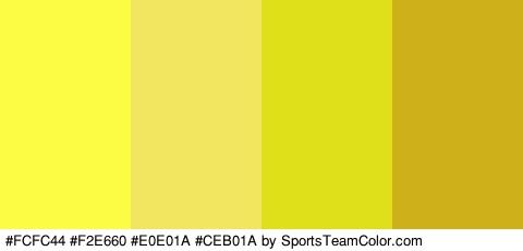 #FCFC44 #F2E660 #E0E01A #CEB01A Colors