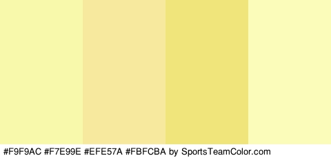 #F9F9AC #F7E99E #EFE57A #FBFCBA Colors