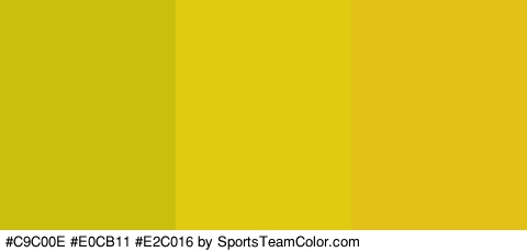 #C9C00E #E0CB11 #E2C016 Colors