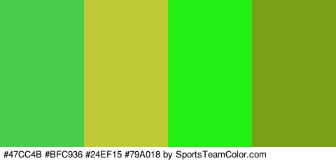 #47CC4B #BFC936 #24EF15 #79A018 Colors