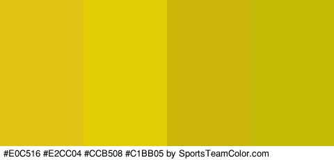 #E0C516 #E2CC04 #CCB508 #C1BB05 Colors