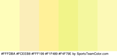 #FFFDBA #FCEEB8 #FFF199 #F1F489 #F4F79E #FCF8B5 Colors