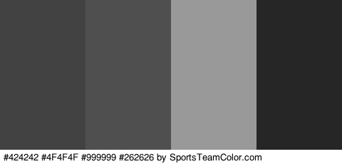 #424242 #4F4F4F #999999 #262626 Colors