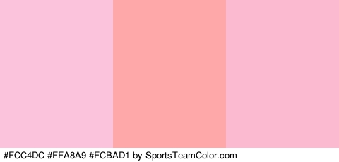 #FCC4DC #FFA8A9 #FCBAD1 Colors