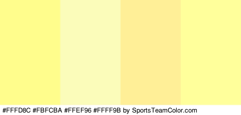 #FFFD8C #FBFCBA #FFEF96 #FFFF9B Colors