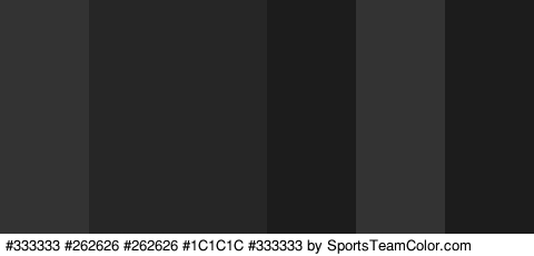 #333333 #262626 #262626 #1C1C1C #333333 #1C1C1C Colors