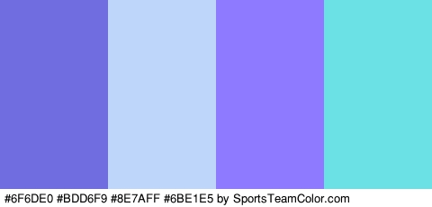 #6F6DE0 #BDD6F9 #8E7AFF #6BE1E5 Colors