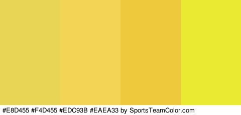 #E8D455 #F4D455 #EDC93B #EAEA33 Colors