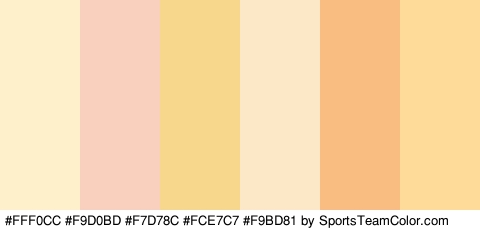 #FFF0CC #F9D0BD #F7D78C #FCE7C7 #F9BD81 #FFDB99 Colors