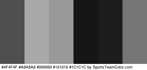 #4F4F4F #A8A8A8 #999999 #161616 #1C1C1C #757575 Colors