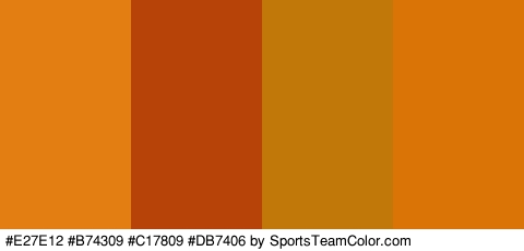 #E27E12 #B74309 #C17809 #DB7406 Colors