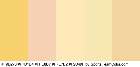 #F9D270 #F7D1B4 #FFE8B7 #F7E7B2 #F2D49F Colors