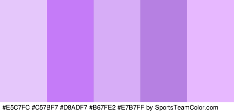 #E5C7FC #C57BF7 #D8ADF7 #B67FE2 #E7B7FF Colors