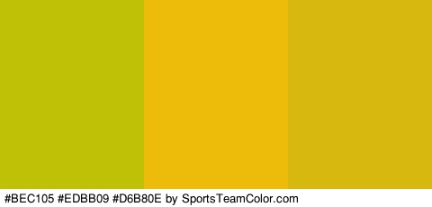 #BEC105 #EDBB09 #D6B80E Colors