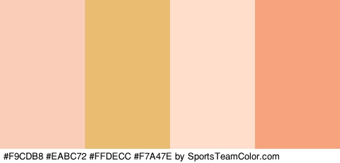 #F9CDB8 #EABC72 #FFDECC #F7A47E Colors