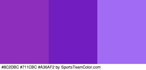 #8C2DBC #711CBC #A36AF2 Colors