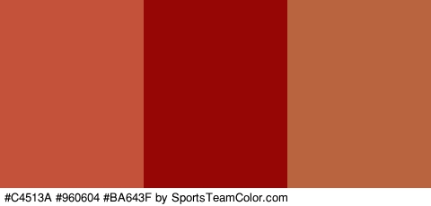 #C4513A #960604 #BA643F Colors