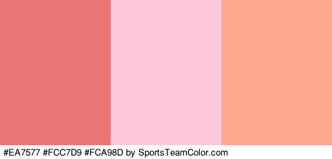 #EA7577 #FCC7D9 #FCA98D Colors