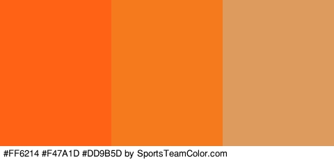 #FF6214 #F47A1D #DD9B5D Colors