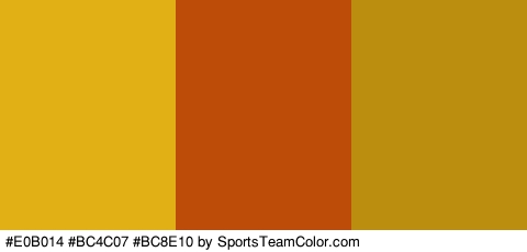 #E0B014 #BC4C07 #BC8E10 Colors