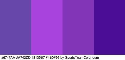 #6747AA #A742DD #8135B7 #4B0F96 Colors