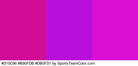 #D10C96 #B90FDB #DB0FD1 Colors