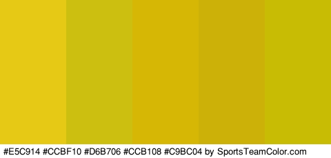 #E5C914 #CCBF10 #D6B706 #CCB108 #C9BC04 Colors