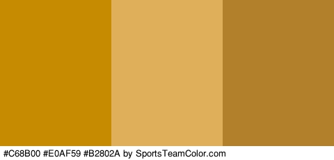 #C68B00 #E0AF59 #B2802A Colors