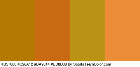 #B57800 #C96A12 #BA9314 #ED8D38 Colors