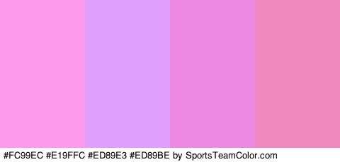 #FC99EC #E19FFC #ED89E3 #ED89BE Colors