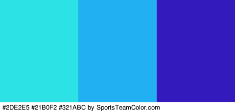 #2DE2E5 #21B0F2 #321ABC Colors