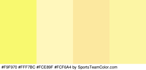 #F9F970 #FFF7BC #FCE89F #FCF6A4 Colors