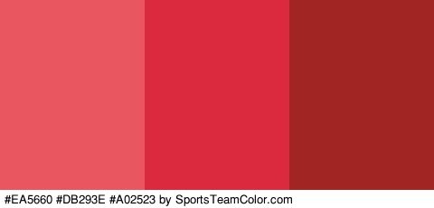 #EA5660 #DB293E #A02523 Colors