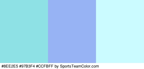 #8EE2E5 #97B3F4 #CCFBFF Colors